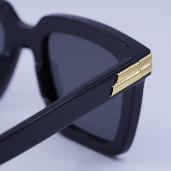 ?️ New Bottega Veneta BV1005S 001 Sunglasses - Black Frame, Grey Lenses main image 11